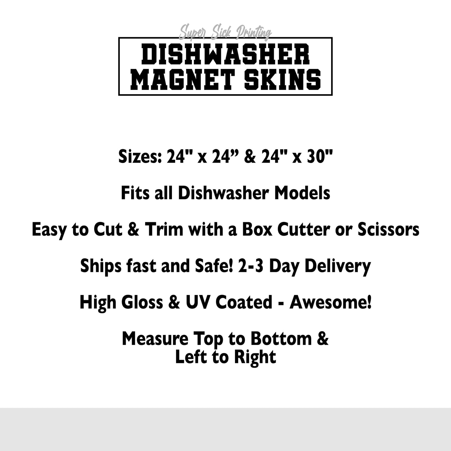 Custom Dishwasher Magnet Cover, High Gloss Kitchen Dishwasher Cover, Magnetic & Decal Vinyl, Kitchen Decor Custom