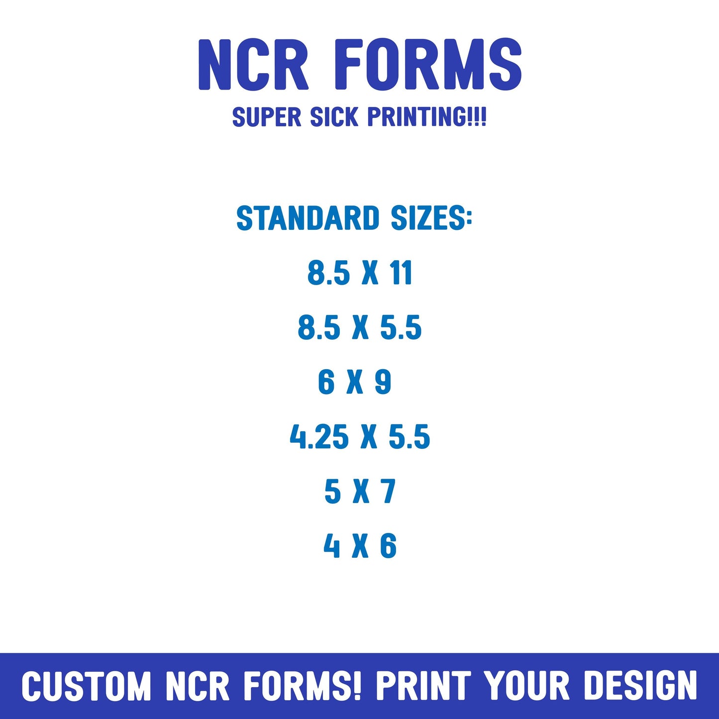 Custom 3-Part NCR Forms: Business Invoices, Receipts