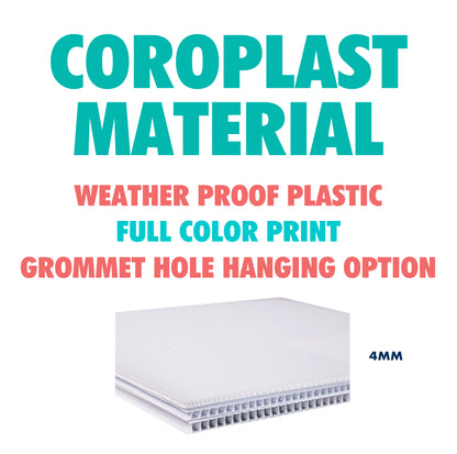 Real Estate Signs - Coroplast Material