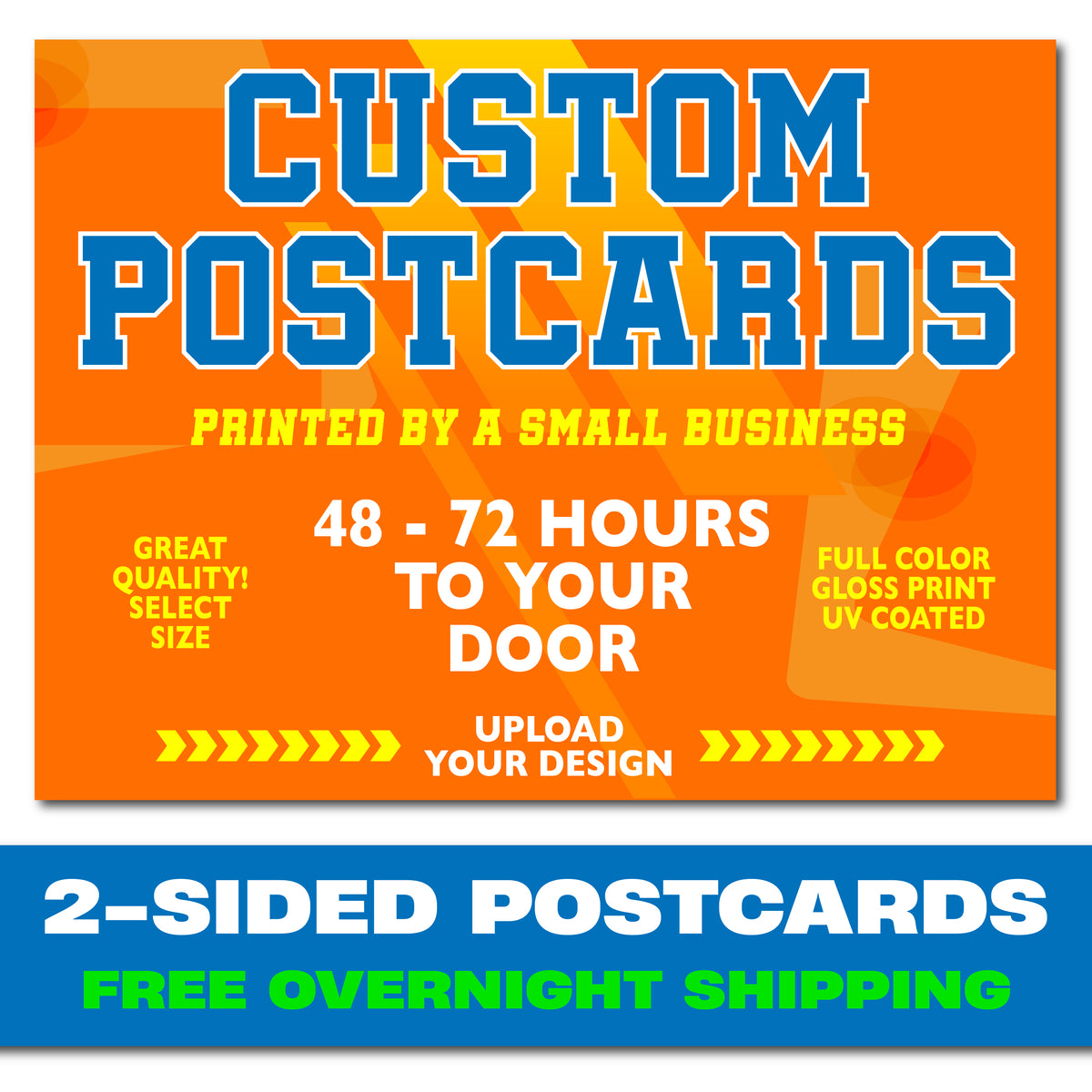 Postcard Printing - FAST RUSH Delivery - main product photo