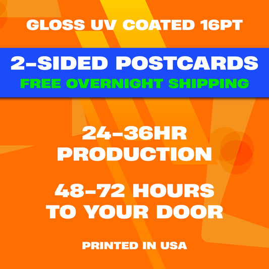 Postcard Printing - FAST RUSH Delivery - detail view