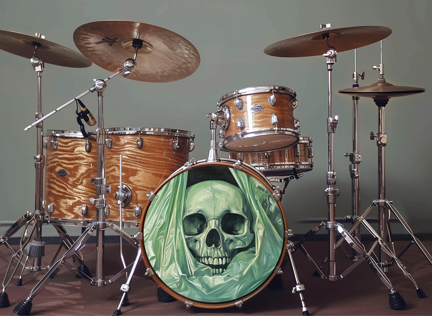 Custom Drum Sticker, Custom Drum Decal - Add Custom Image or Logo - Multiple Sizes - Waterproof! Fast Delivery