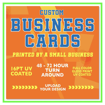 Business Cards that are AWESOME! Fast Delivery and Printing - Upload Your Custom Design - 16pt Stock