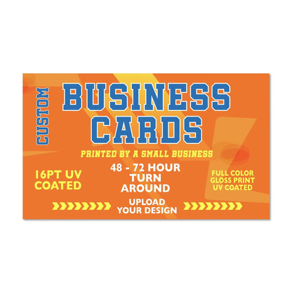Business Cards that are AWESOME! Fast Delivery and Printing - Upload Your Custom Design - 16pt Stock