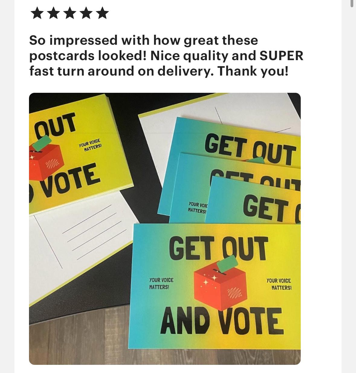 POSTCARD Printing - design preview