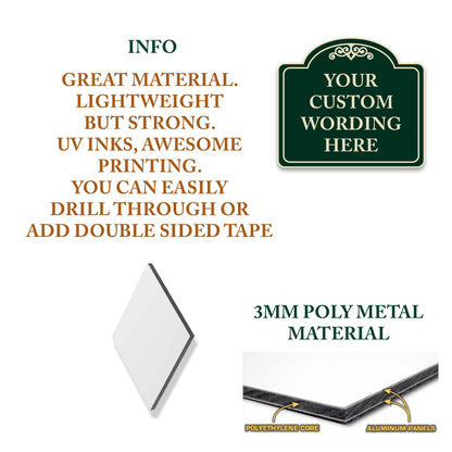 Metal Sign - close-up detail