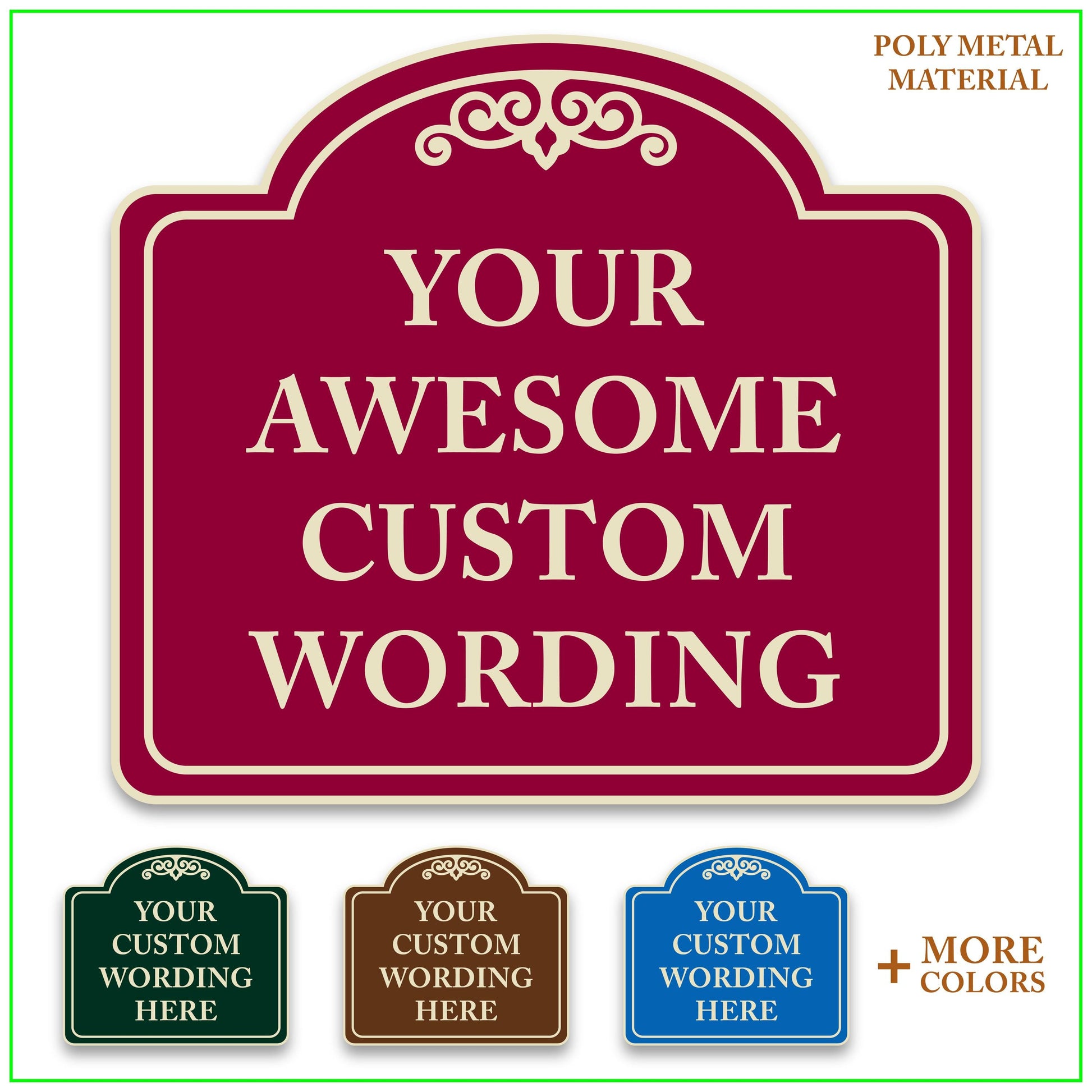 Metal Sign - main product photo