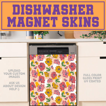 Custom Dishwasher Magnet Cover, High Gloss Kitchen Dishwasher Cover, Magnetic & Decal Vinyl, Kitchen Decor Custom