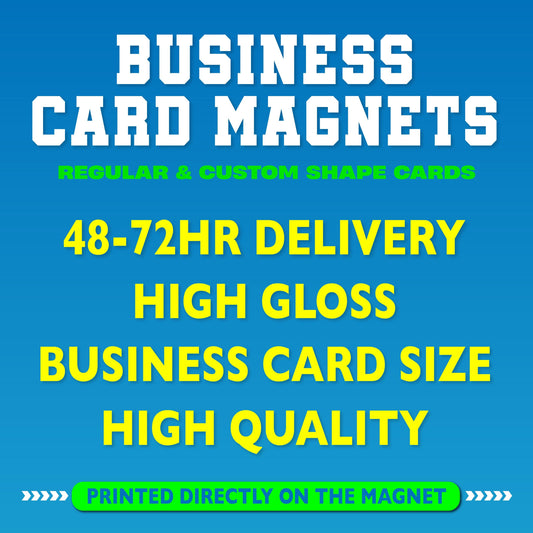 Business Card Magnets - detail view
