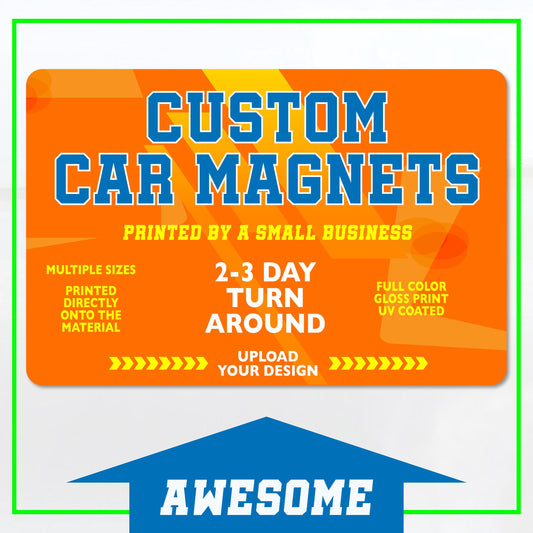 Custom Car Magnet Sign, Custom Logo for Your Car Van Truck, High Quality, Free Shipping, Die Cut Options, AWESOME Car Magnets