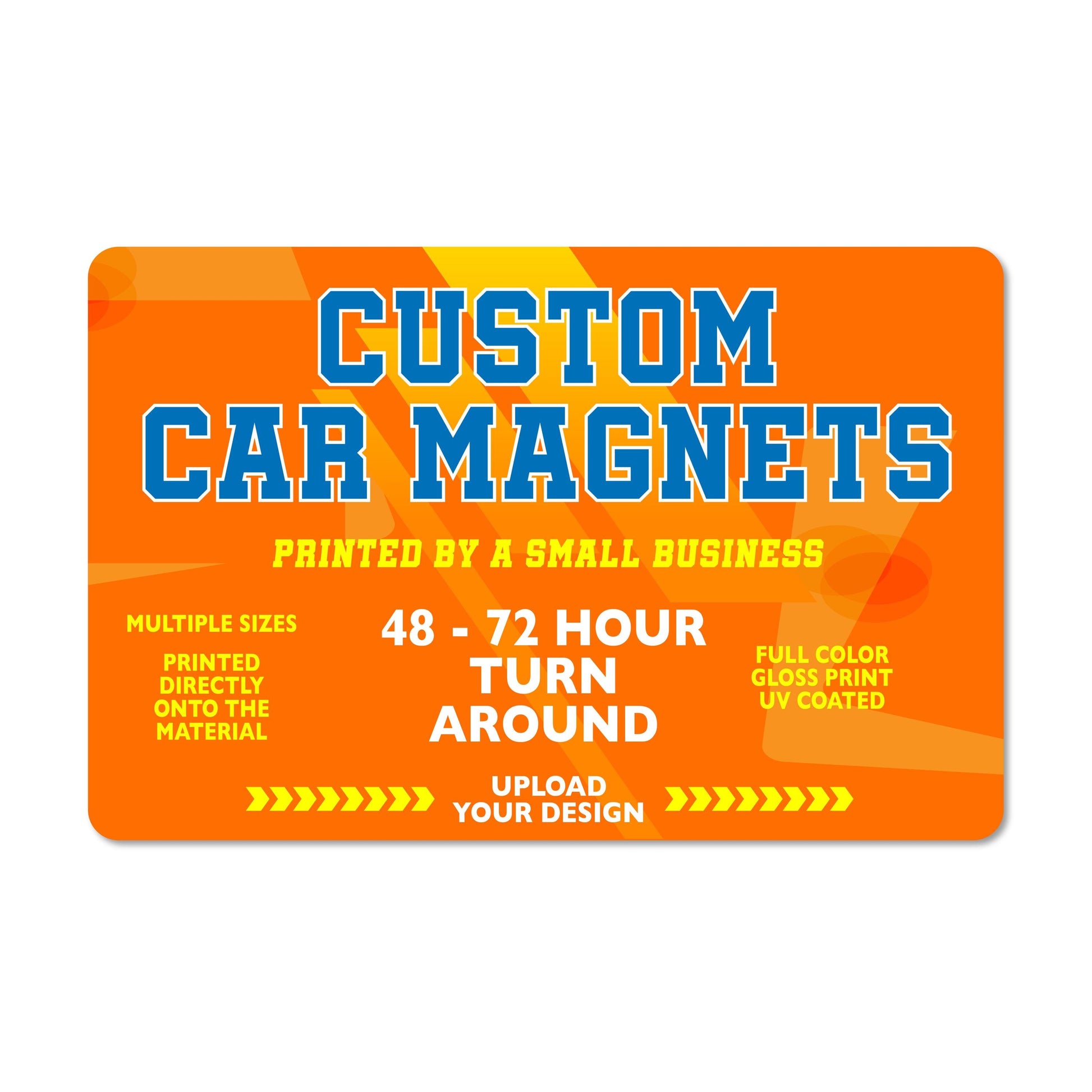 Custom Car Magnets SUPER Fast - design example