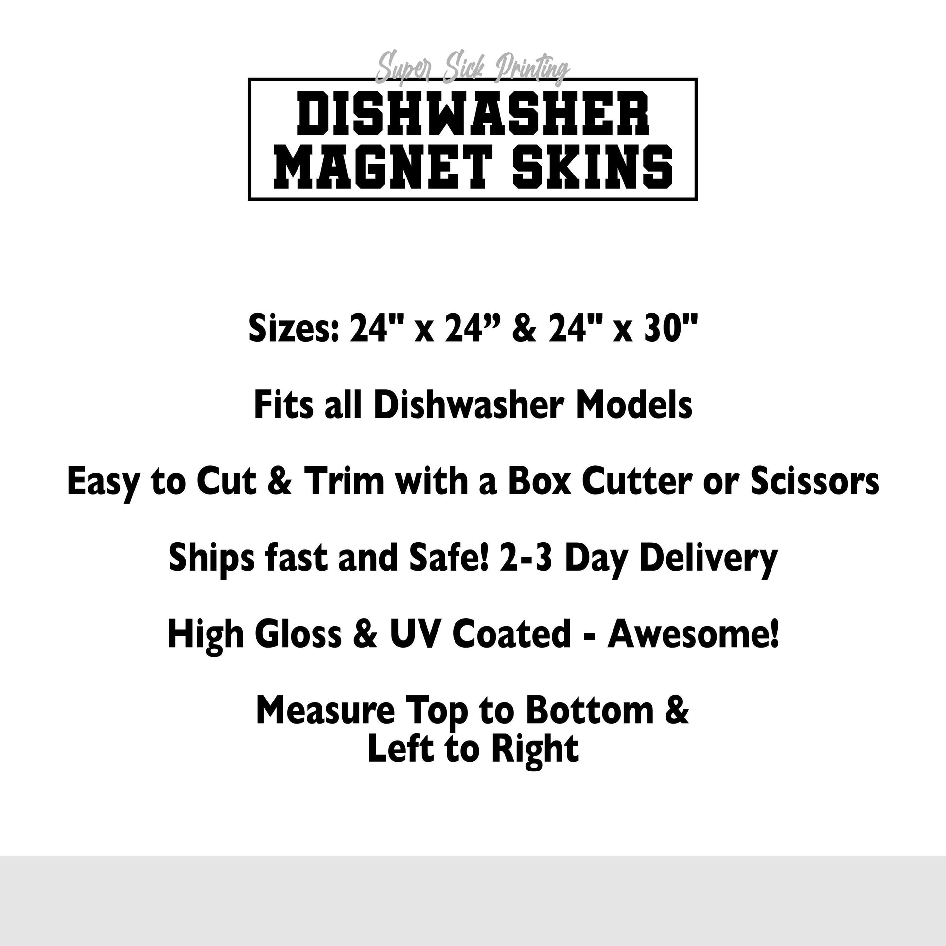 Custom Dishwasher Magnet Cover, High Gloss Kitchen Dishwasher Cover, Magnetic & Decal Vinyl, Kitchen Decor Custom