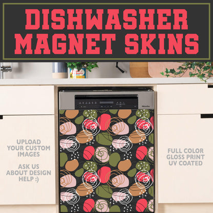 Custom Dishwasher Magnet Cover, High Gloss Kitchen Dishwasher Cover, Magnetic & Decal Vinyl, Kitchen Decor Custom