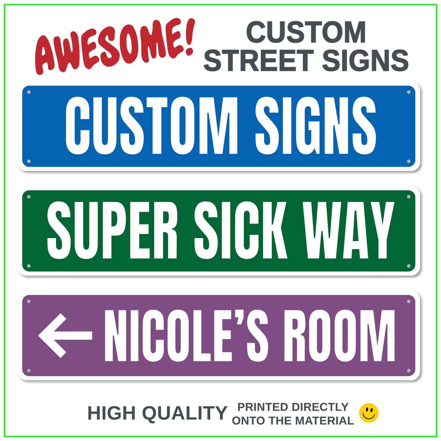 Custom Street Sign - lifestyle photo