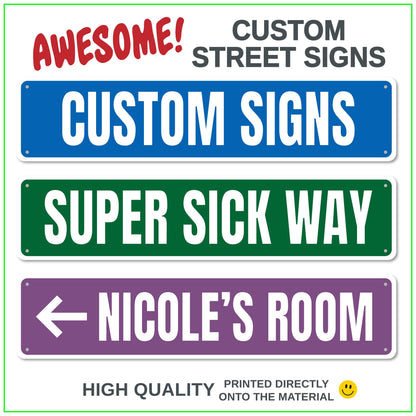 Custom Street Sign - lifestyle photo
