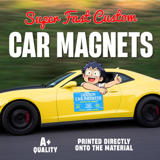 Custom Car Magnets SUPER Fast, Custom Logo for Your Car Van Truck, High Quality, Free Shipping, Die Cut Options, Super FAST Car Magnets