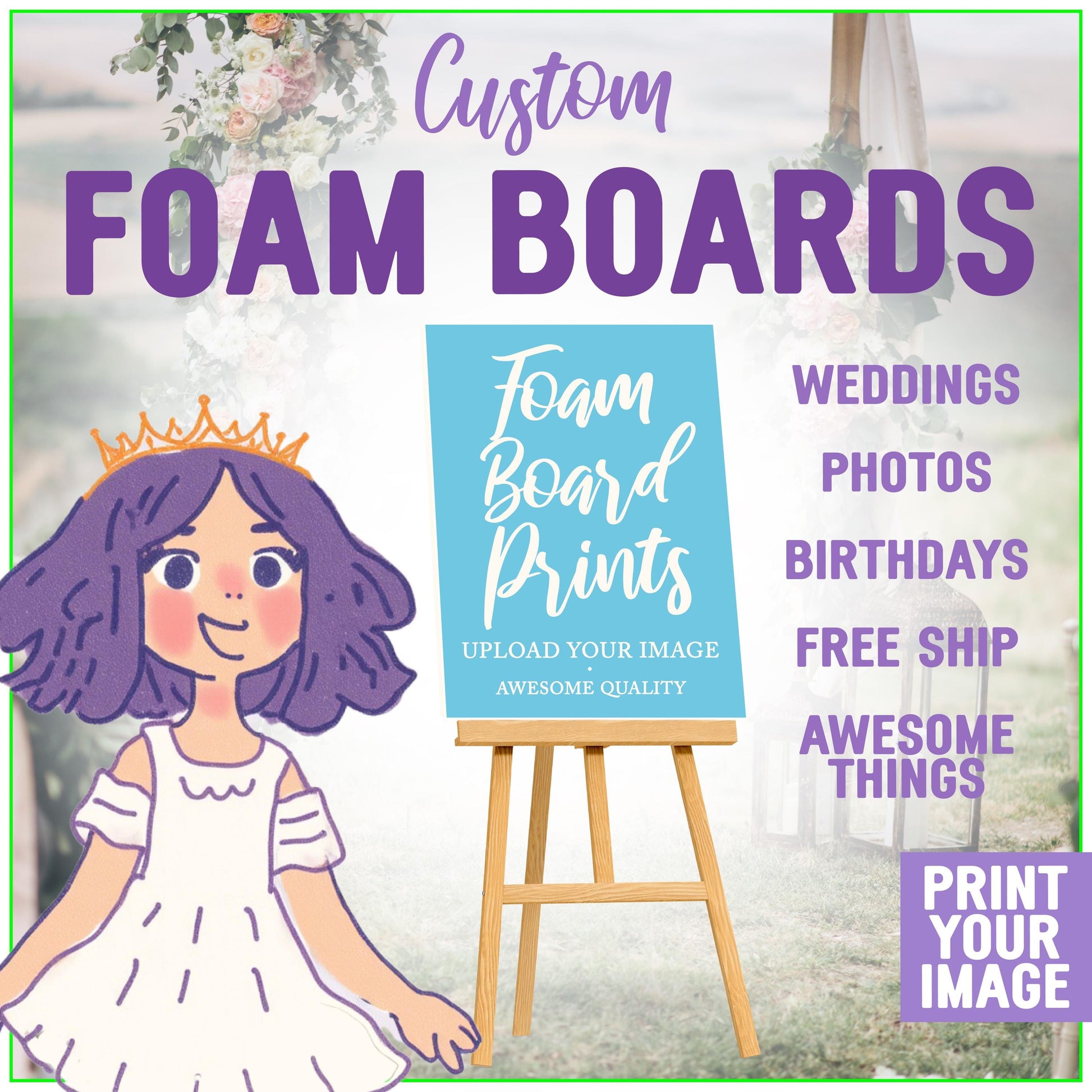Foam Board Printing - in use
