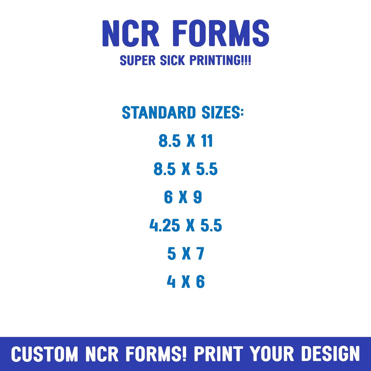 NCR Forms 2-Part Forms - in use
