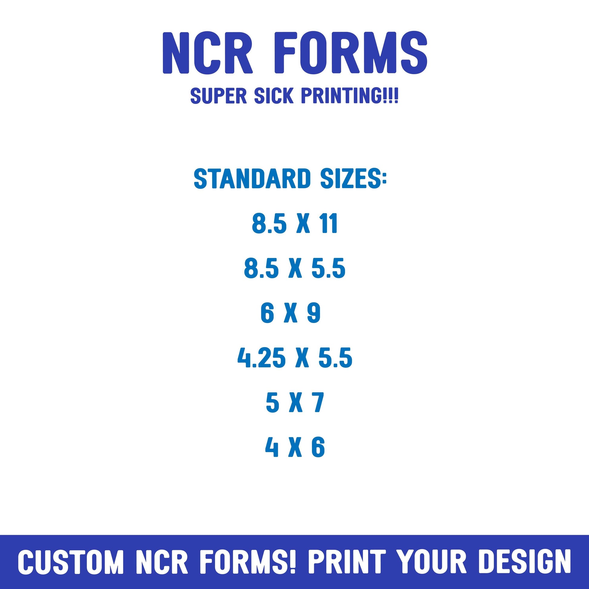 NCR Forms 2-Part Forms - in use