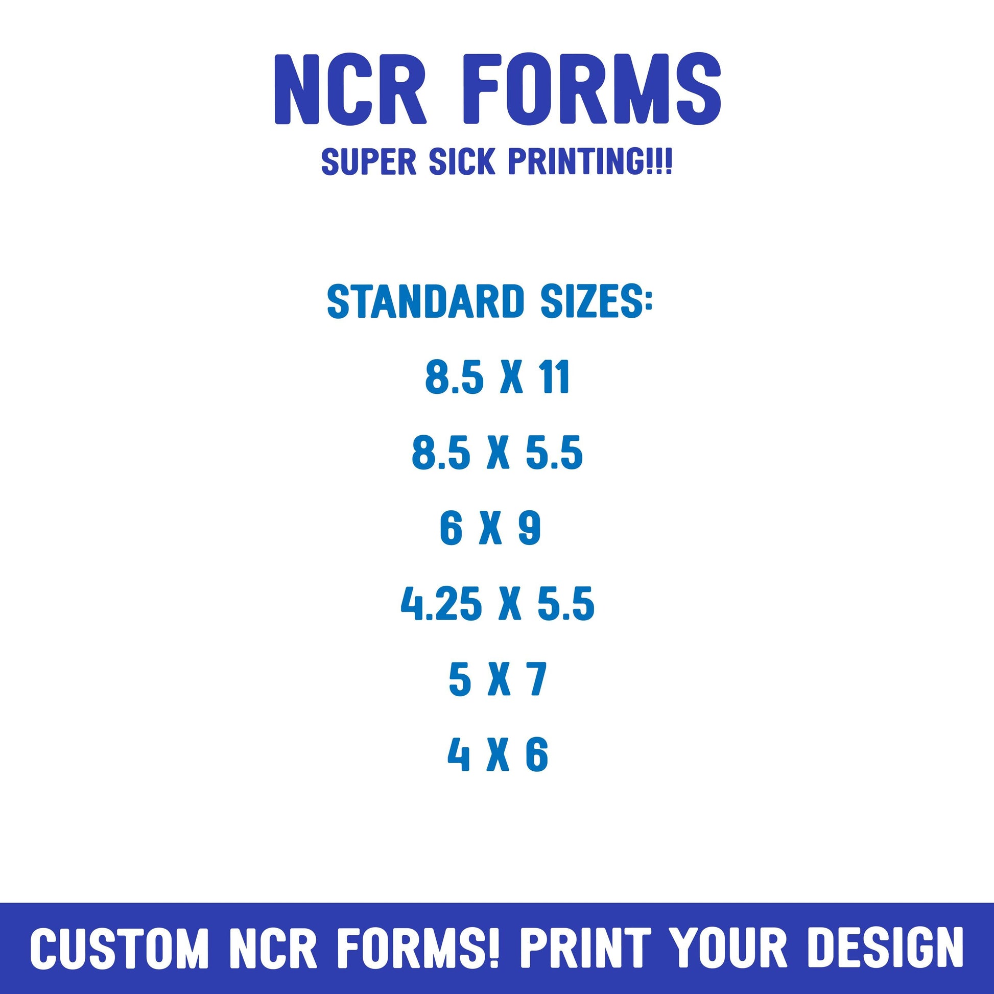 Custom 3-Part NCR Forms: Business Invoices, Receipts