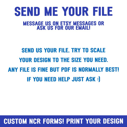 Custom 3-Part NCR Forms: Business Invoices, Receipts