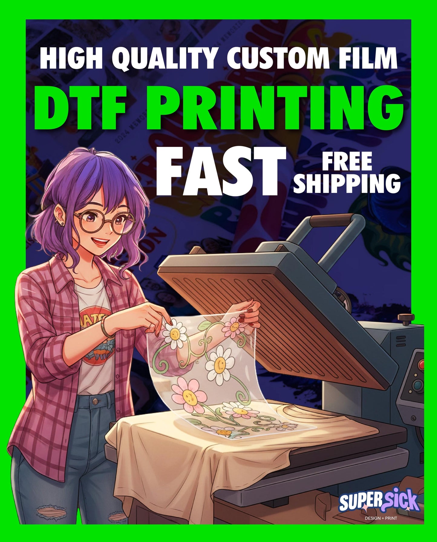 Custom DTF Film Gang Sheets - main product photo