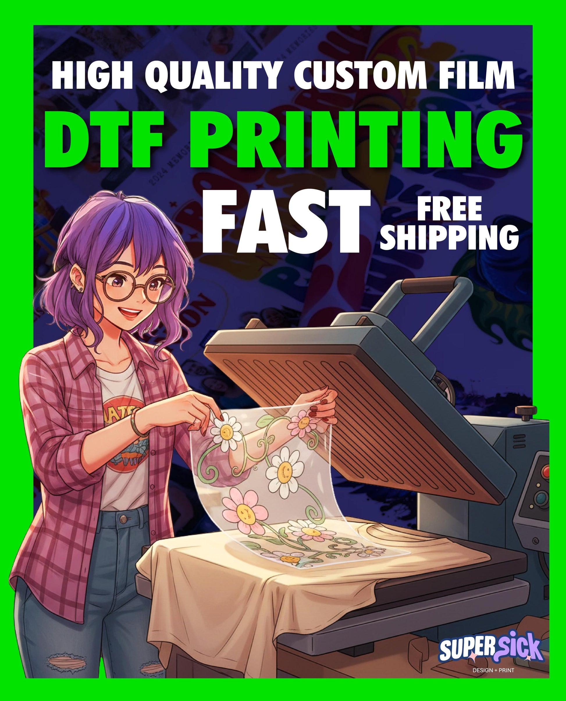 Custom DTF Film Gang Sheets - main product photo