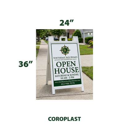 Lot Signs, Home Site Signs, A-Frame Signs - detail view