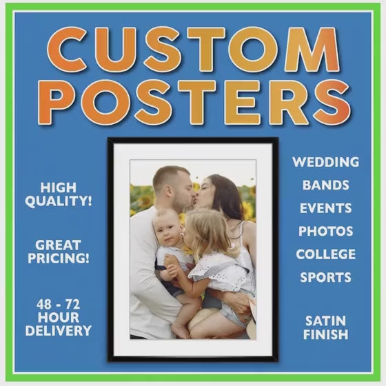Poster Printing, Custom Printing, Photo Poster Prints, Fast Delivery, High Quality and SUPER SICK!